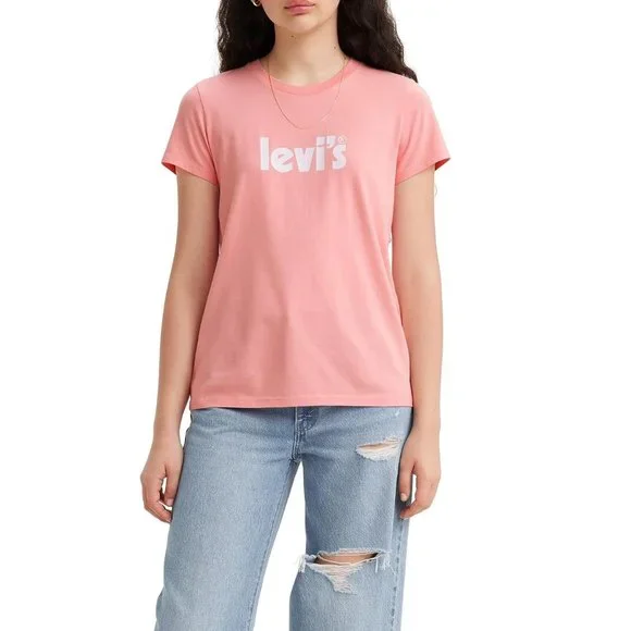 Levi's Tops Levis Womens Perfect Logo Tee Tshirt Size Small